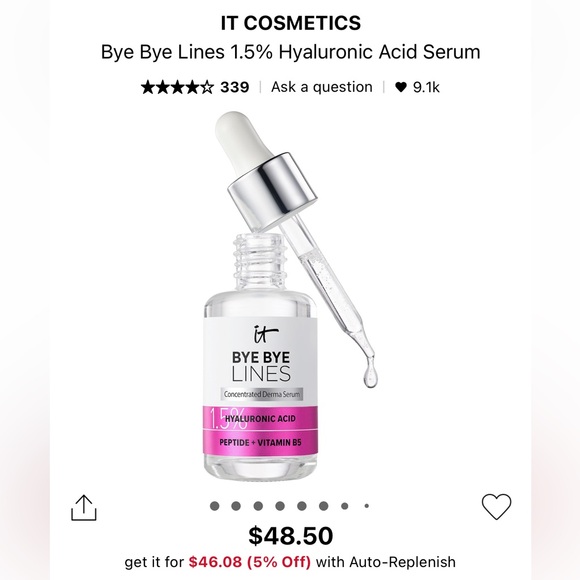 Brand new it cosmetics bye bye lines hyaluronic acid serum - Picture 1 of 6